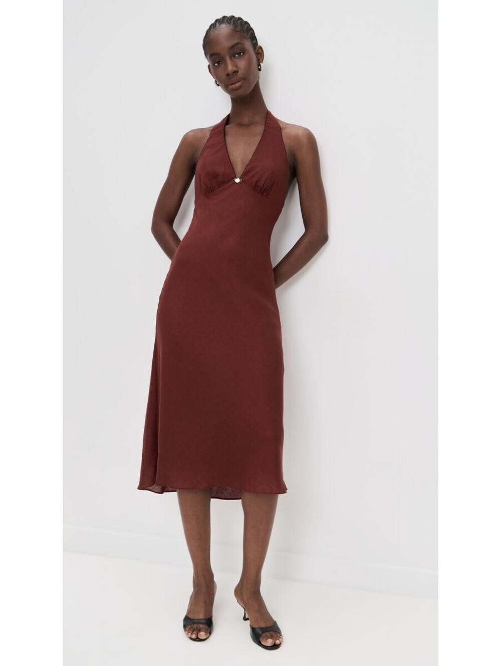 NWT! NIA Daria Dress in Cocoa Size Medium
